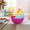 Best selling food grade round plastic salad bowl in set