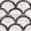 Italy Palissandro Polished Tiles Black And White Marble Chips