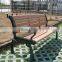 plastic carving outdoor wood bench wpc modern outdoor wood bench wood park chair