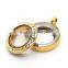 Stainless steel floating memory gold locket pendant om locket pendant designs