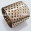 Customized self-lubricating wrapped bronze bushing