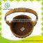 Eco-friendly wholesale rattan brown sundries basket with handle