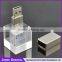Hot sell Crystal USB 8GB 16GB 32GB 3D Crystal usb flash drive