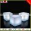 LED Plastic Cube Stool/RGB Light Colors Changing LED Cube For Sitting