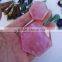 customized natural rock rose crystal pendants for sale