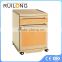 Easy Cleaning Plastic Hospital Bedside Cabinet With Castor
