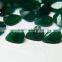 2015 Chinese Wholesale Pear Cut 7*10 mm Agate Green Stone