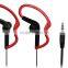 sport earhook earbud colorful wired sport earphones 3.5mm jack