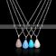 Cheap Teardrop Pendant High Polished Natural Stone Neccklace Choker For Unisex