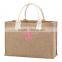 Wholesale Boutique Monogrammable Burlap Tote Bag