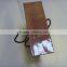 luxury gold color handle shopping paper bag with high quality