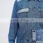 Daijun OEM fantastic design blue with patch spring denim girls jacket