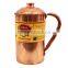 Handmade Pure Copper Jug Pitcher - 1000 ML storage drinking Water Good Health Benefit Indian Yoga, Ayurveda