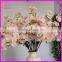 wedding indoor decoration artificial silk flower cherry blossom