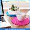 New design silicone cup mat custom silicone mat leaf silicone mat