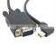 New squarely DP 90 D Mini DisplayPort to VGA RGB male to male Cable 1.5 M black