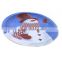 2015 new delicacy round tin plate with snowman print