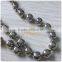 silver faceted ball chain curtain