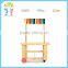 Wholesale high quality mobile wooden toys vending cart for kids