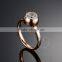 2.4MM Stainless steel round zircon ring fashion couple ring wedding jewelry 6260461