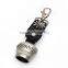 Newest design popular metal leather carabiner keyring