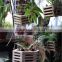 wooden planter,home decor planter,wooden hanging flower pot