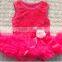 Baby Girl Dress for Birthday Party Rosette Dress With Wholesale Price for 0-3 Years Girl in China