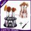 Best Selling Professional Wholesale Fashion 6 Holes Acrylic Round Makeup Brush Holder