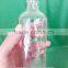 235 ml clear woozy round wine bottle with screw lids