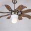 110-240v 70w AC DC motor 42'' retractable ceiling fan with lights