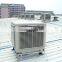Roof mounted evaporative air cooler