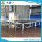 Lowest cost assemble stage red platform stage 4ft by 4ft event stage