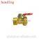 brass ball valve for pipe tube connecting , with 1/4" 3/8"female and male standard thread