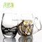 330ml lead free novelty drinking glass with egg shaped