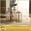 Gold Round Stainless Steel Marble Flower Stand