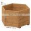 hexagonal wooden flowerpot with hook