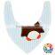 Blank Baby Bib With Bow Cute Triangle Baby Bibs Stripe Baby Bibs With Animal