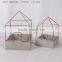 Square concrete hanging house like flower pot succulent pot