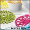 Premium Quality cheap Insulated Flexible Durable Non Slip Coasters Multi-Use Flower shaped Trivet Silicone Mat Hot Pads