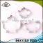 NBRSC Hot Products Custom Design Teapot Party Stainless Steel Baking Pastry Metal Cookie Cutter Set
