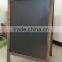 hot sale pine Wood frame advertising blackboard with stand foldable