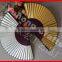 Gold and silver color Japanese hand fan