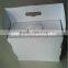 2015 Newest Boxes Strong Corrugated Shipping Boxes With Handle ,White Mailing Boxes For Man's Suit Gift Packing