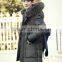 Custom warm fur-collar slim fit casual jacket unisex parka cotton padded winter jacket