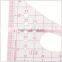 Kearing brand1.2mmn thick sandwich line printing 1/4 plastic scale ruler for fashion design garment measurement #8514
