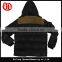 Custom warm men winter padded jacket with hoody