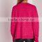 MGOO Custom Design Ladies Christmas Sweater Knitwear Women Diy Crop Jumper With Split Side Pink