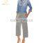Long Lady 100 Cashmere Pants with Two Front Pockets