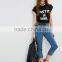 Latest Design Custom Girls T Shirt new fashion t shirt Word print