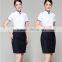 Juqian ODM/OEM Formal airline stewardess uniform black air hostess uniform for air hostess costume